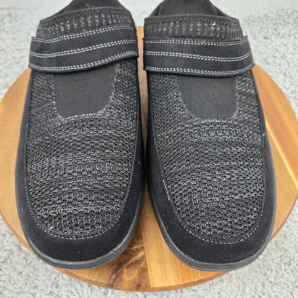 Orthofeet Mens 12EE Hudson Black Comfort Lifestyle Daily Clog Slipper 334 Wide - Picture 6 of 11